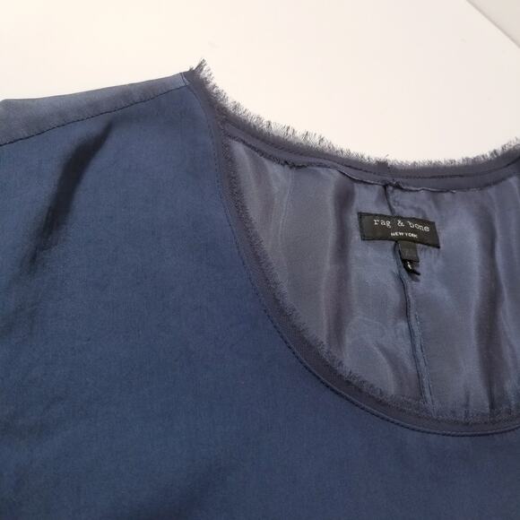 Rag & Bone Navy Blue Blouse - Picture 9 of 12